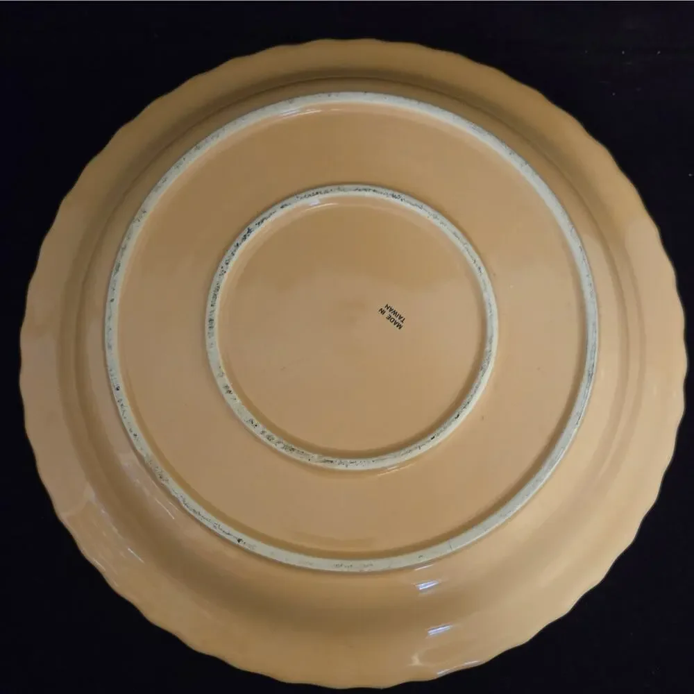 Vtg Betty Crocker Blueberry Pie Recipe Plate Ceramic Baking Dish Fluted 10